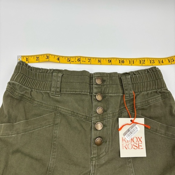 Women's Small Mid-Rise Tapered Fit Pants - Knox Rose Olive Green - Picture 10 of 11